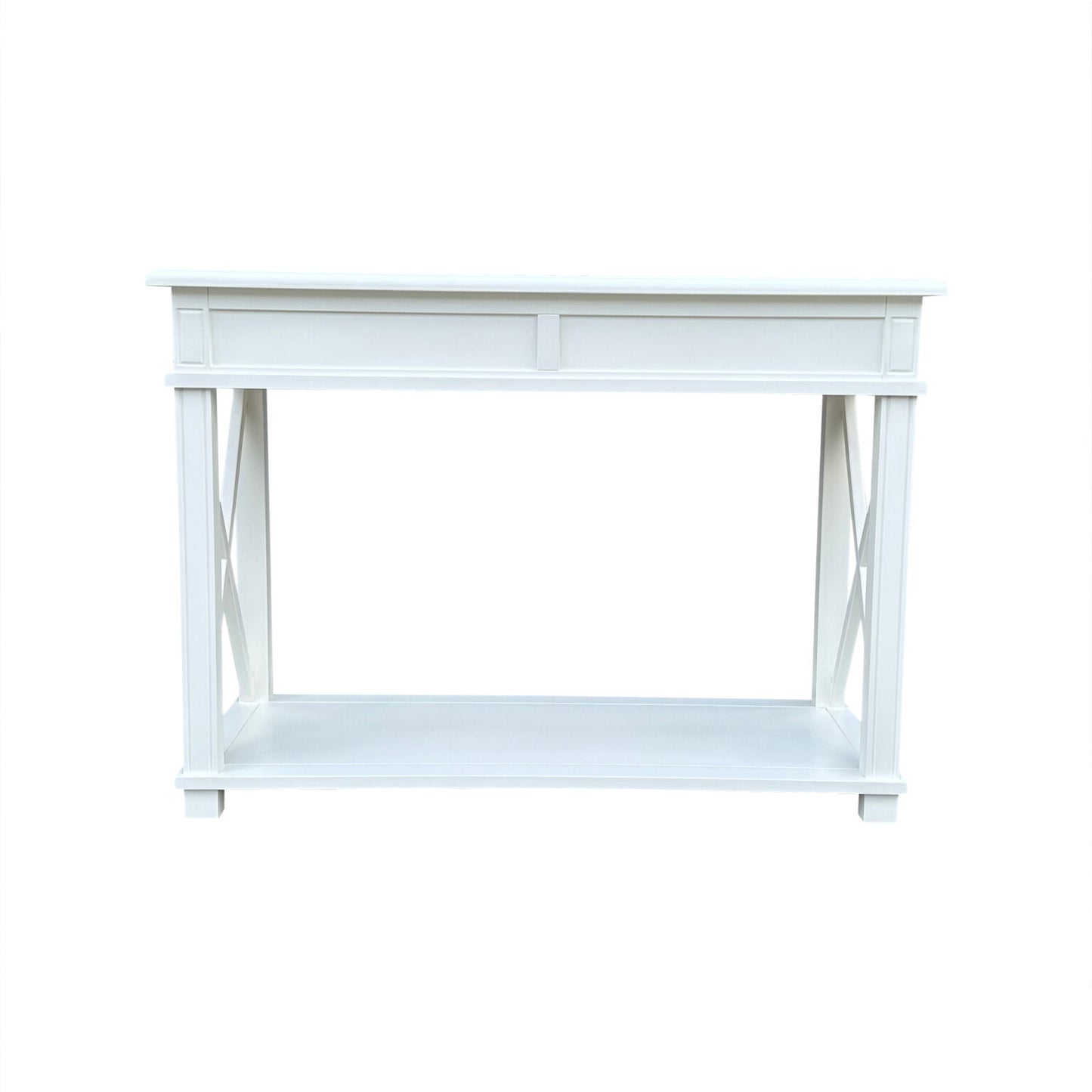 X Console Table White Small