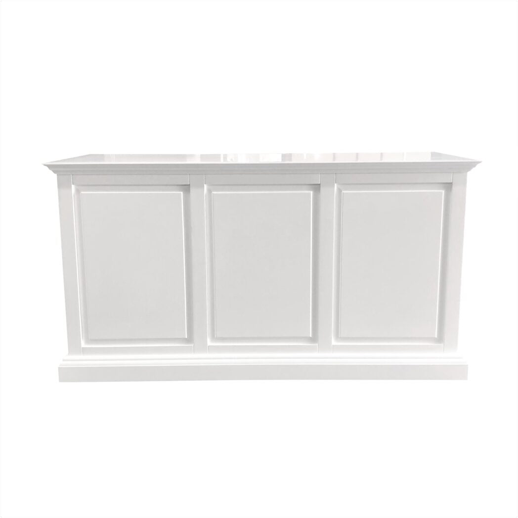 French Panel Desk White