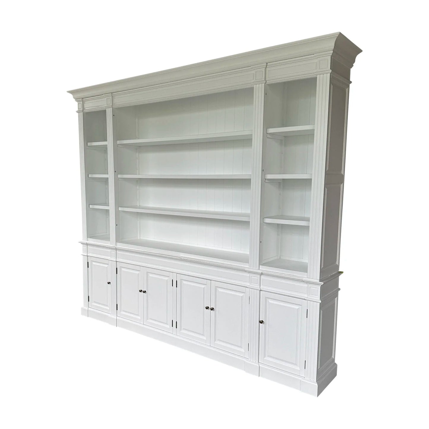 Dundee Bookcase White 270cm