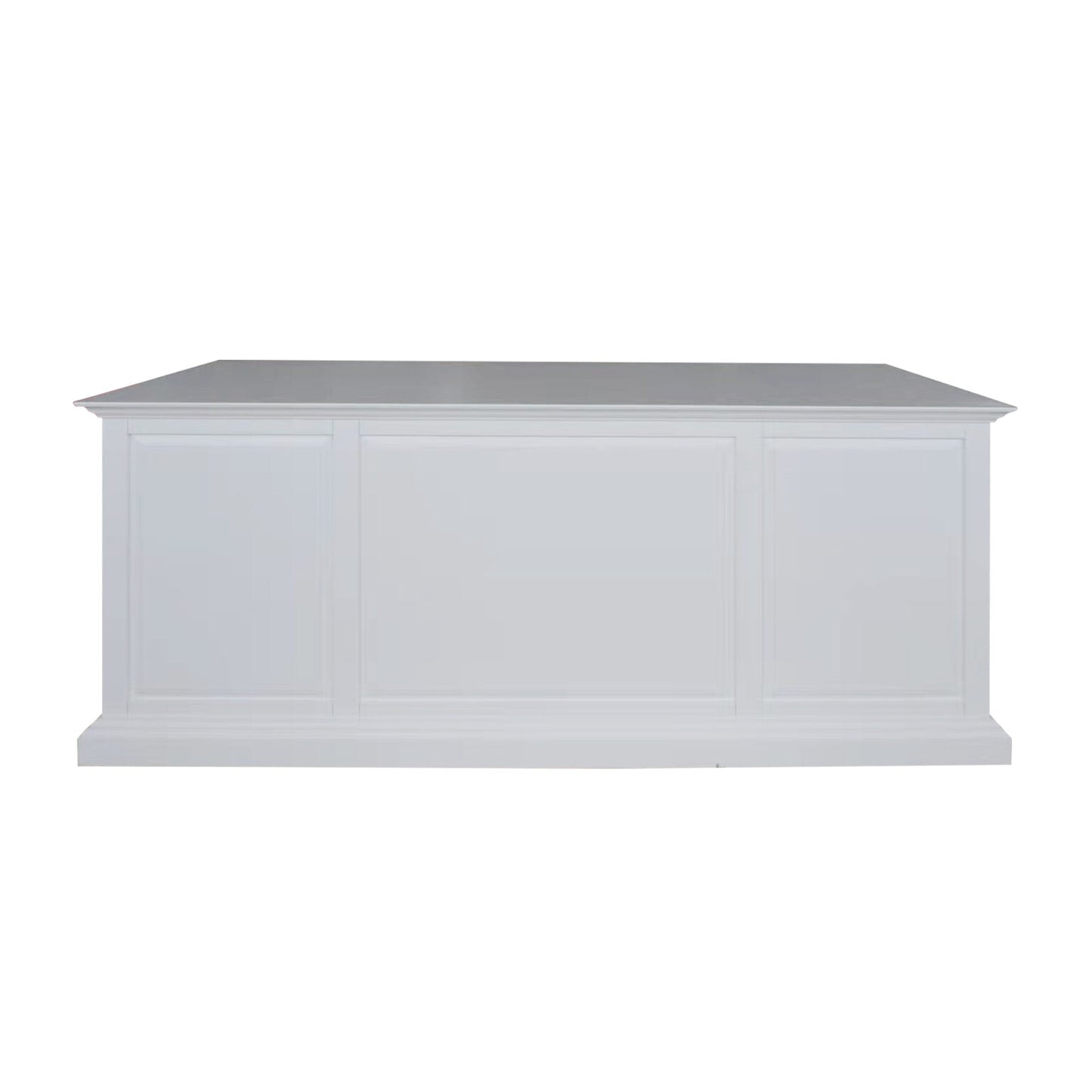 French Panel Desk White 180cm