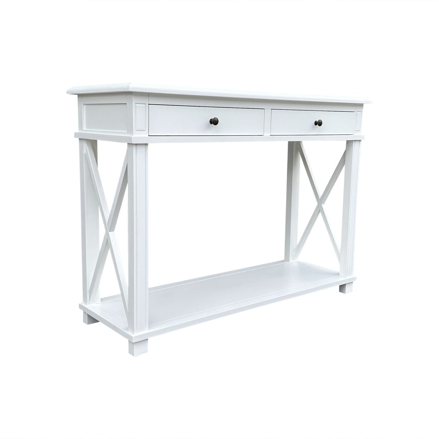 X Console Table White Small
