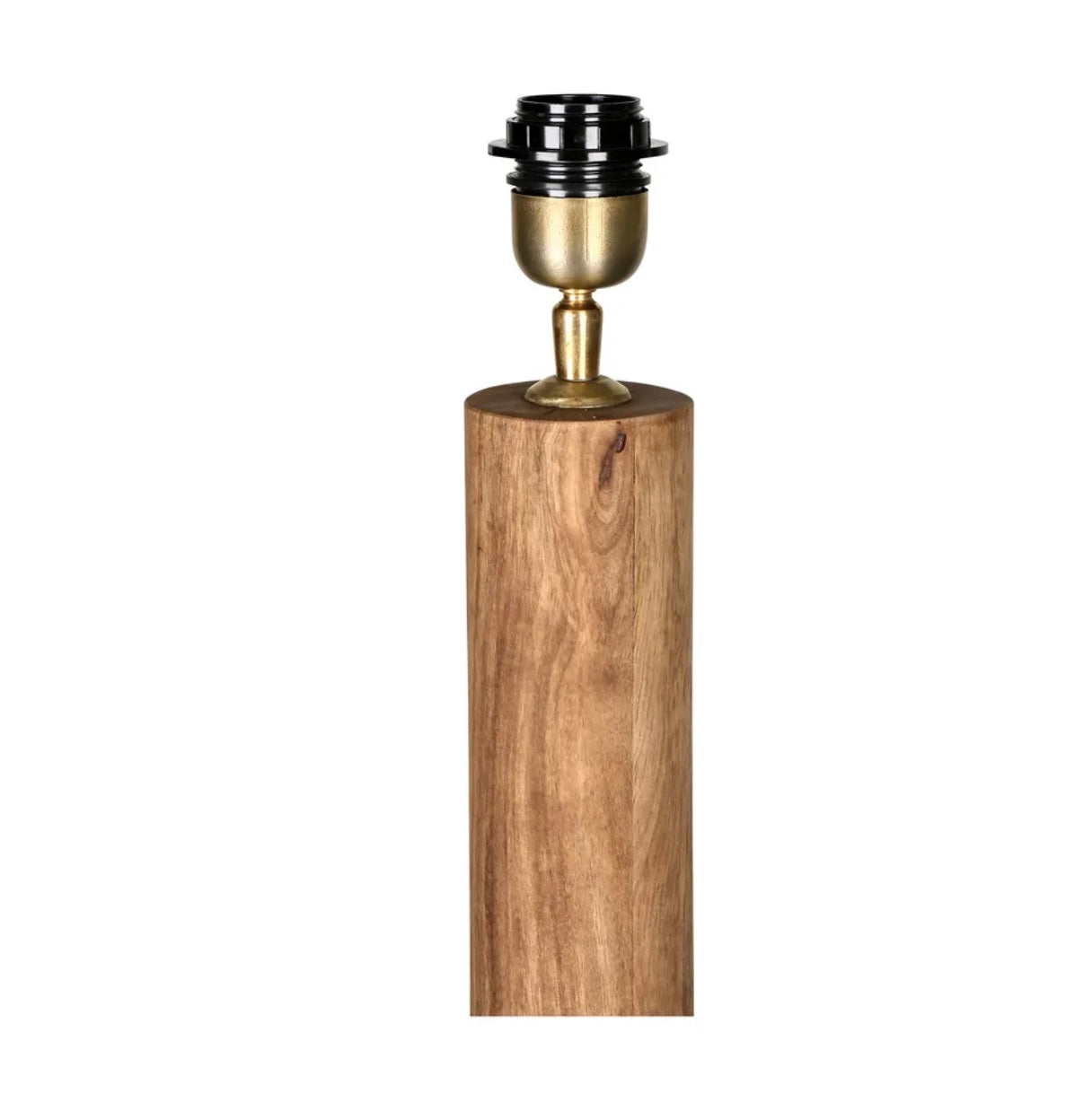 FLASK WOOD FLOOR LAMP BASE SADDLE