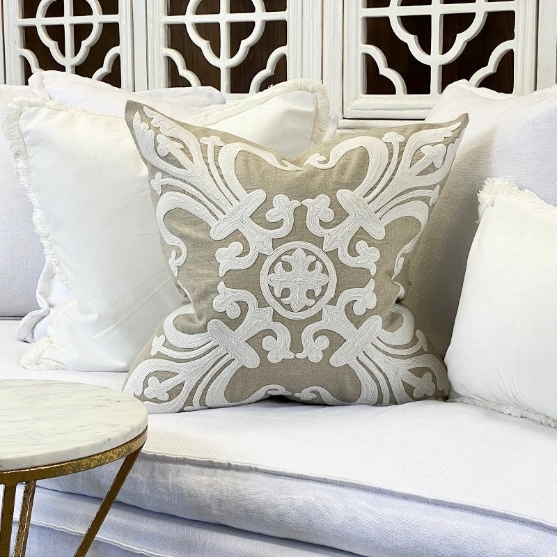 PROVENCE NATURAL CUSHION FEATHER FILLED