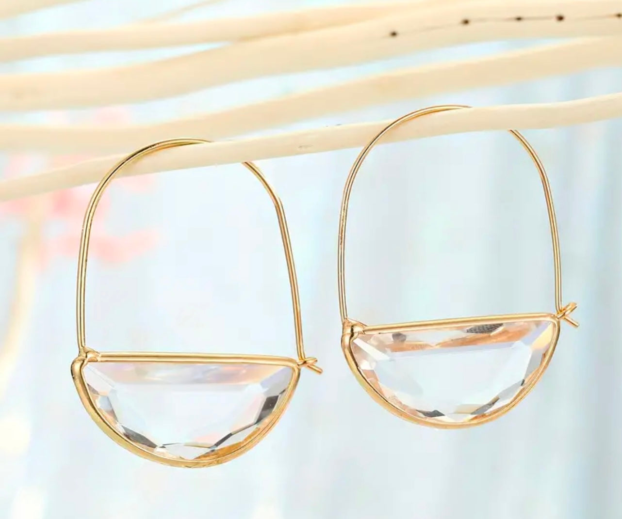 Chloe Earrings - Clear