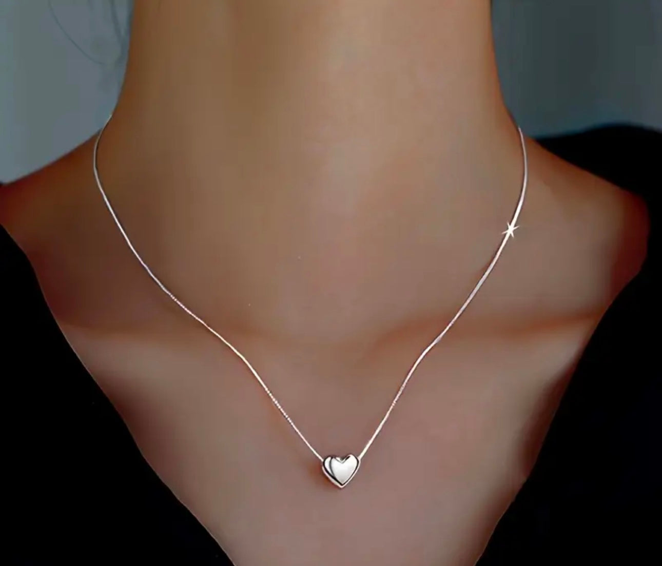 Heart Necklace - Sterling Silver