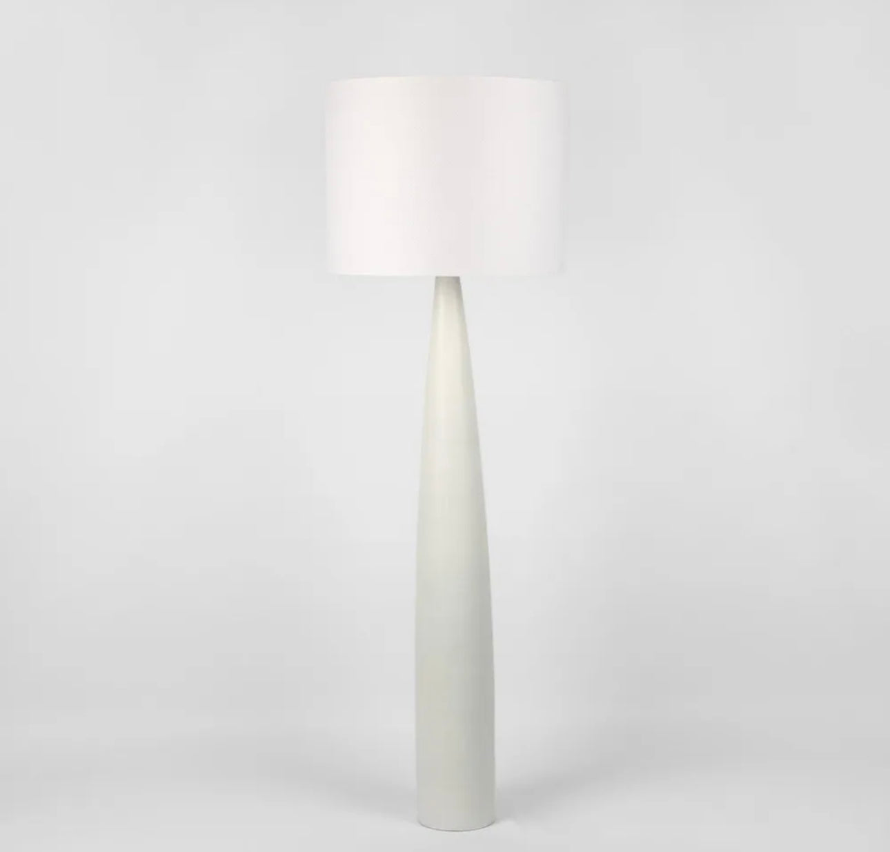 SAMSON FLOOR LAMP BASE WHITE WITH SHADE WHITE