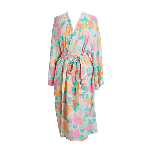 Kimono Robe - Hibiscus