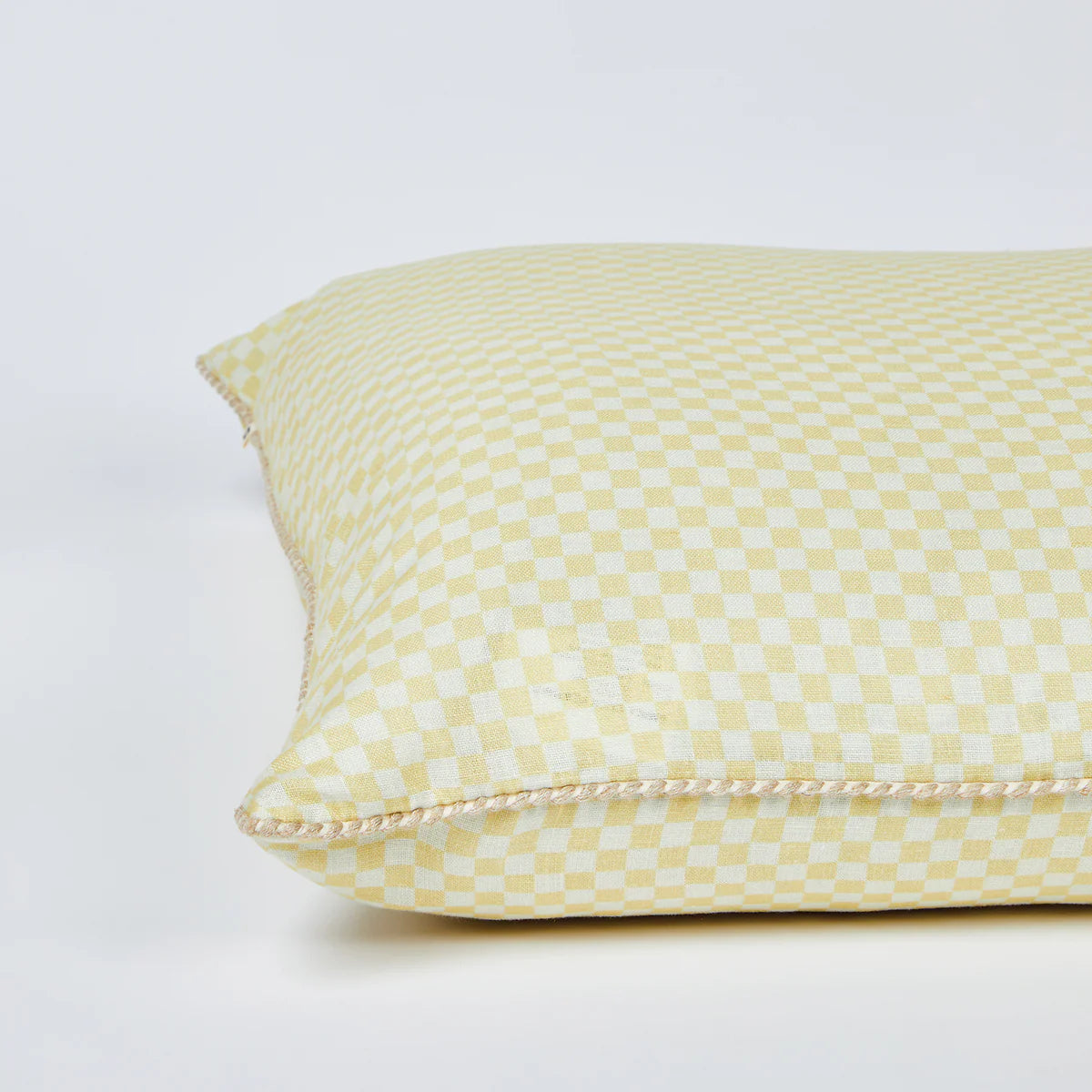 Tiny Checkers Vanilla 60cm Cushion
