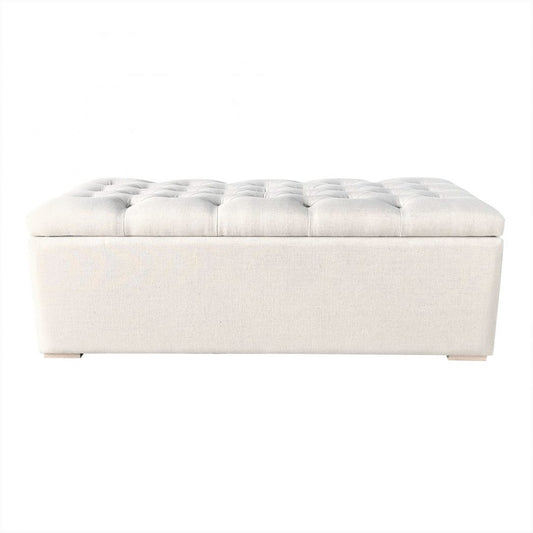 Chelsea Tufted Fabric Trunk – Small