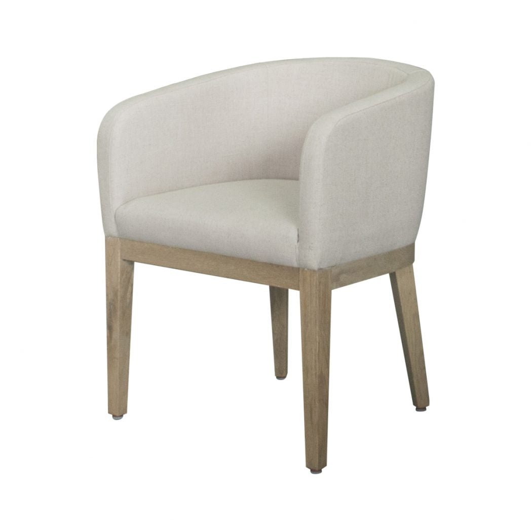 Morgan Barrelback Armchair Oatmeal Linen