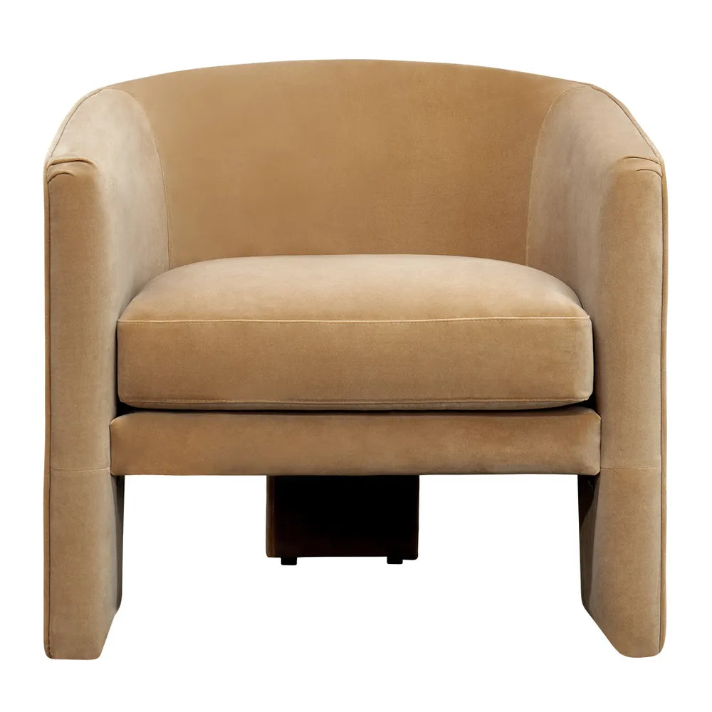 Kylie Arm Chair - Ochre Velvet