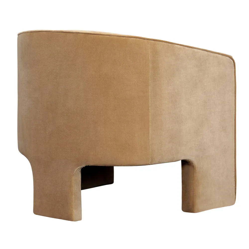 Kylie Arm Chair - Ochre Velvet
