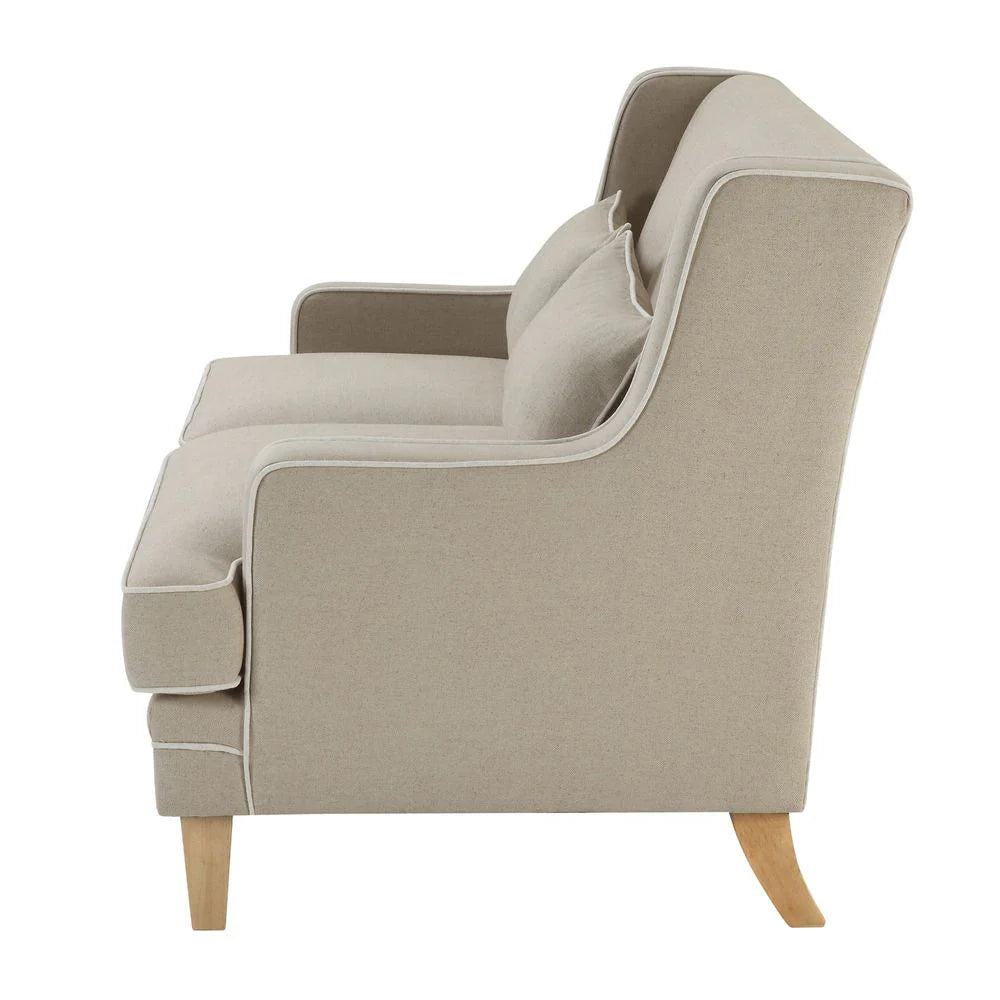 Bondi Hamptons 2 Seat Sofa Natural W/