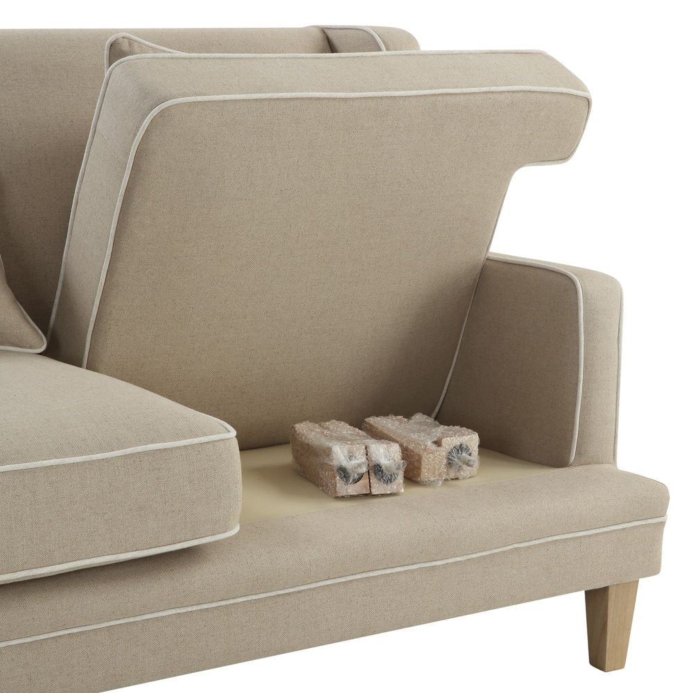 Bondi Hamptons 2 Seat Sofa Natural W/