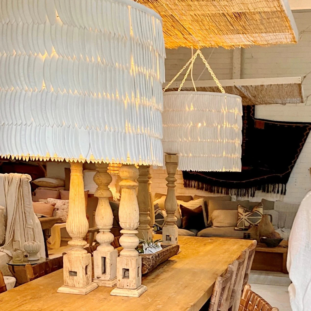 Juma' Wooden Cuttlefish Pendant Light
