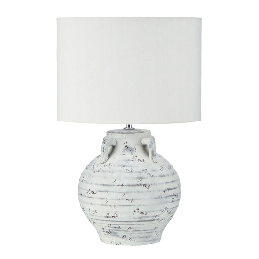 AMALFI TOBIAS TABLE LAMP LIGHT GREY