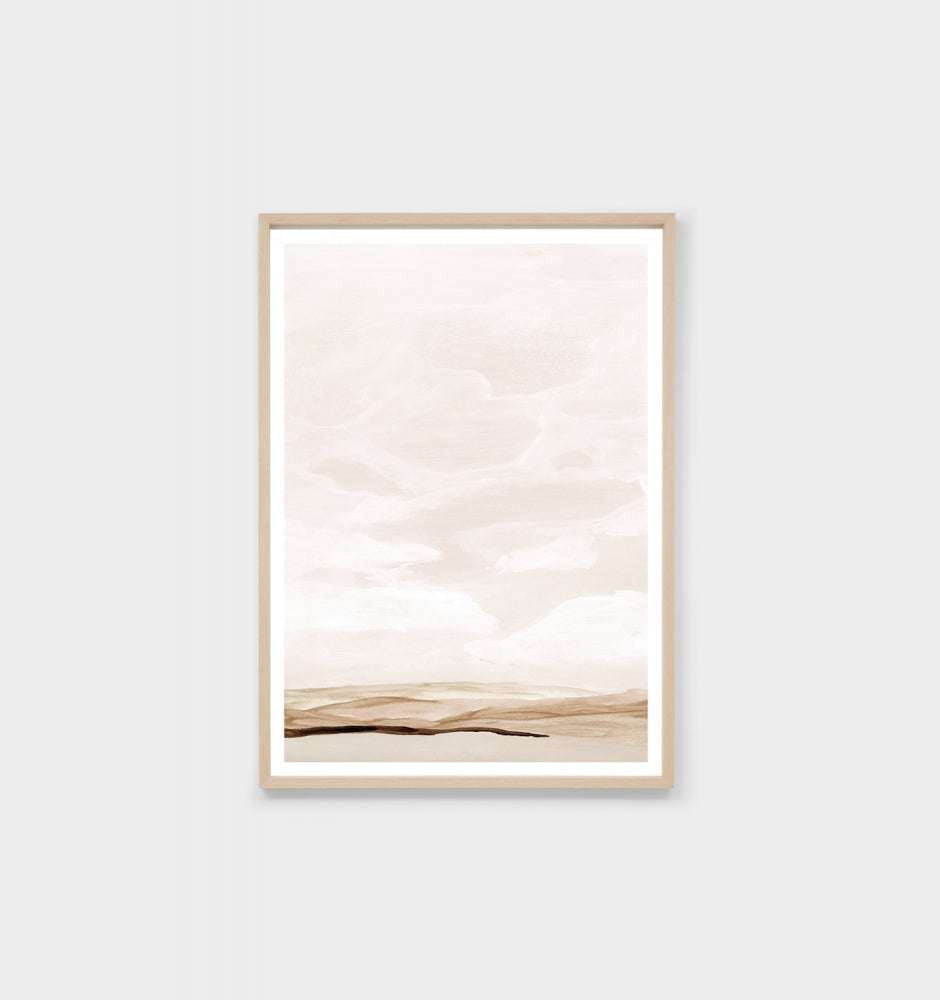 Bright Horizon Sand Print by Middle of Nowhere