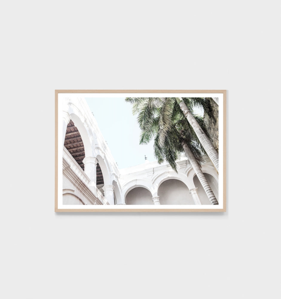 Ivory Courtyard Print by Middle of Nowhere