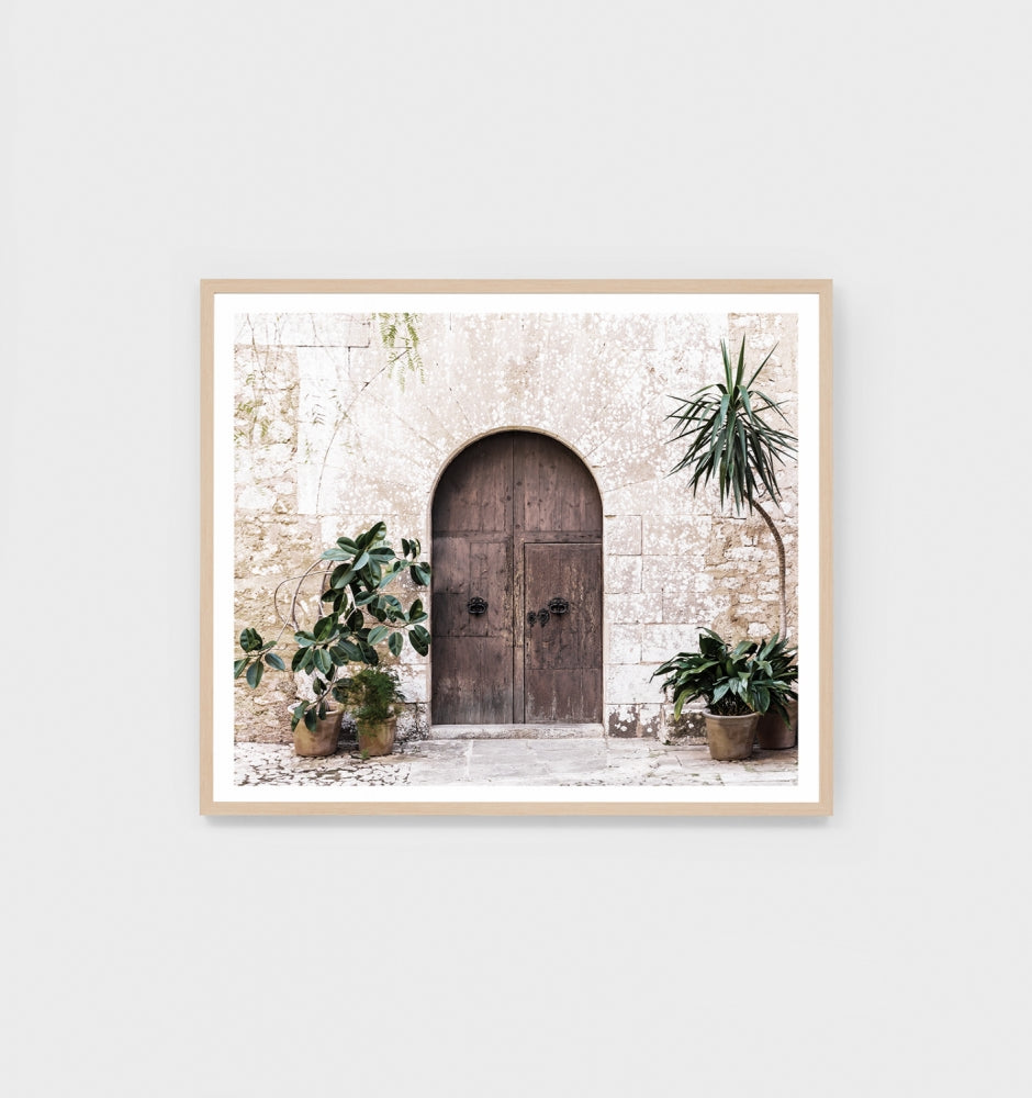 Villa Door Natural Print by Middle of Nowhere