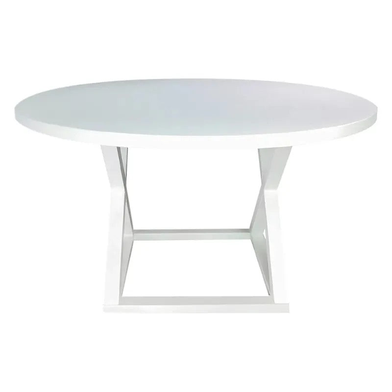 Deccan Round Dining Table - 1.4m White