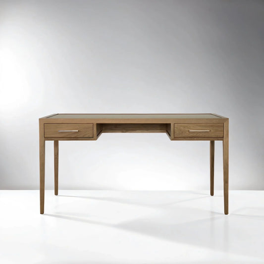 French Contemporary Desk Natural Oak