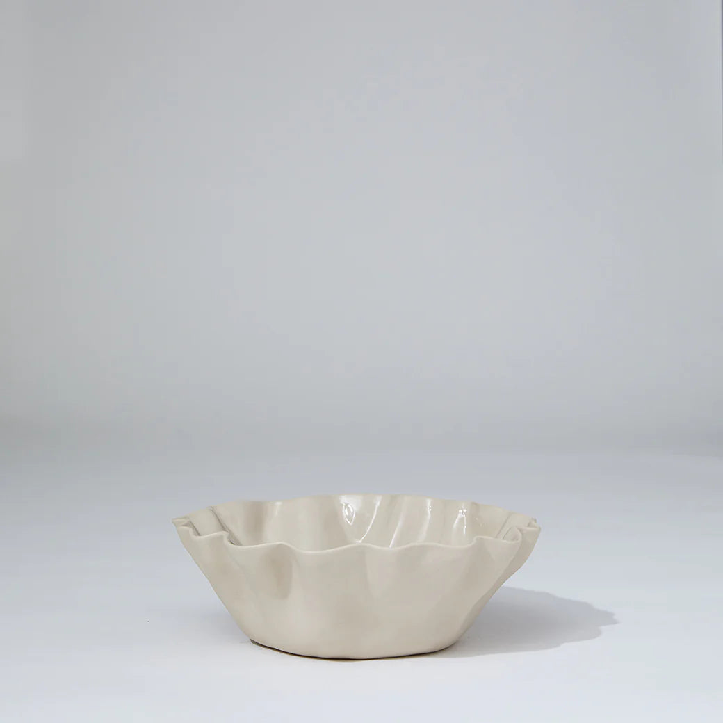 RUFFLE BOWL CHALK WHITE (M)