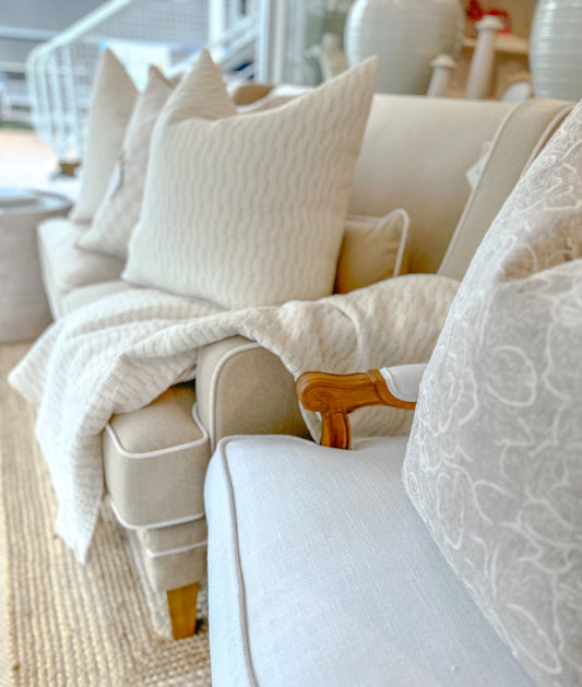 Double Sided Linen Cotton Throw