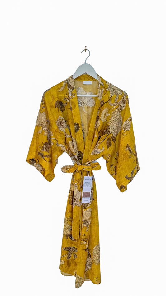 Oriente Foulard Silk Kimono - The Artist Label