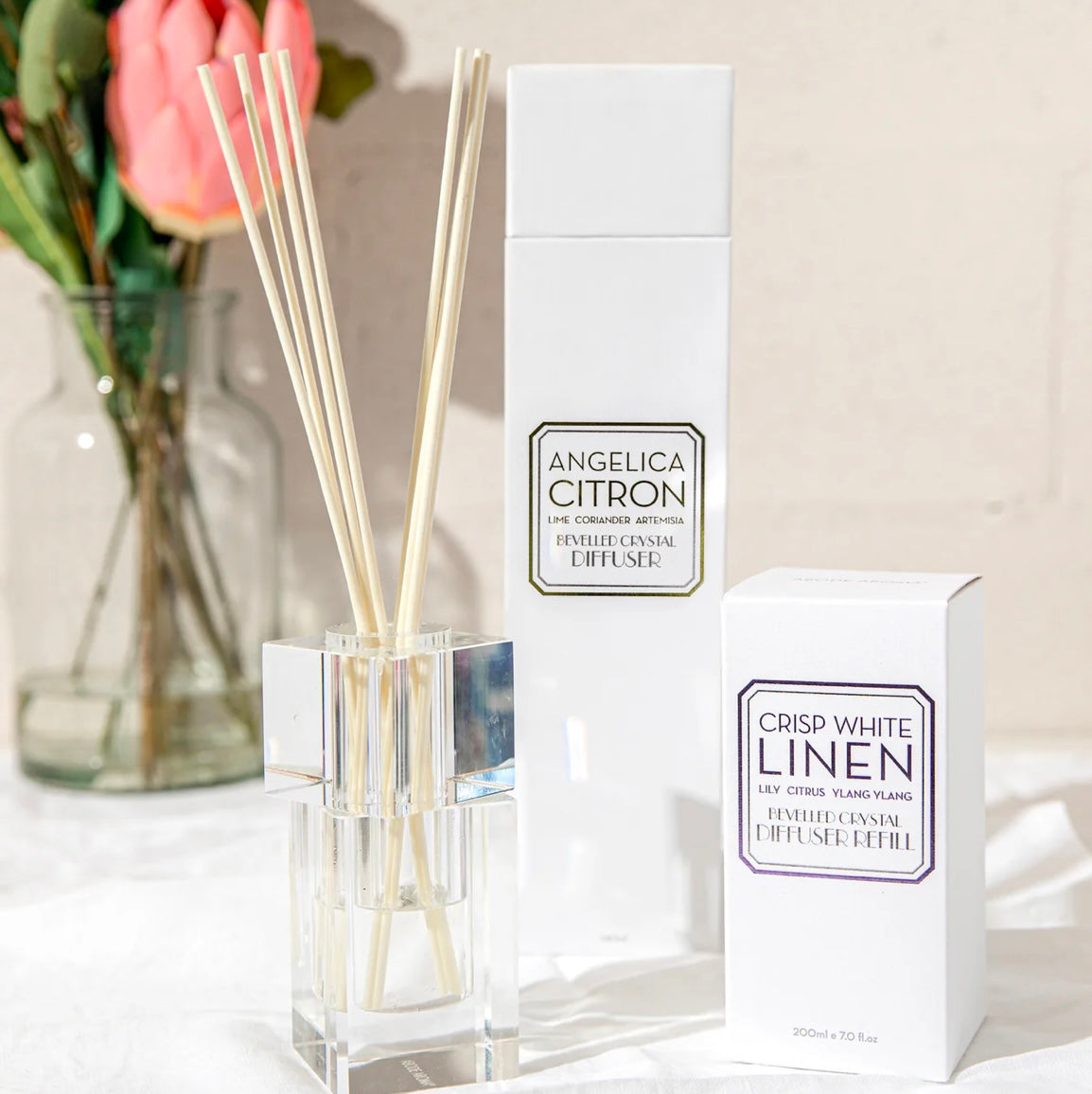 Crisp White Linen 200ml Diffuser Refill