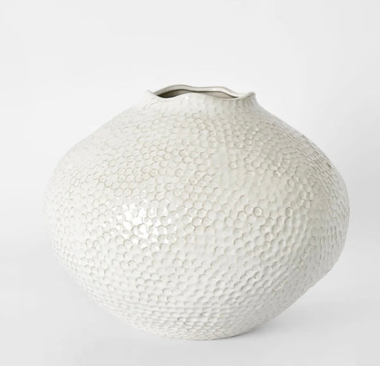 Jaylen Round Vase Cream