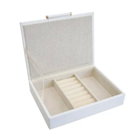 Jewellery Box Low White