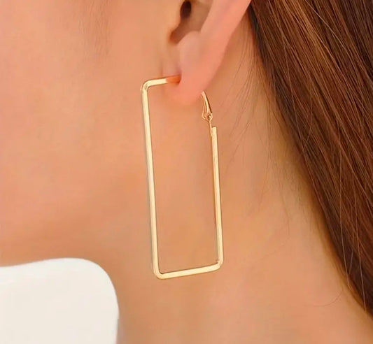 Geometric Gold Earrings