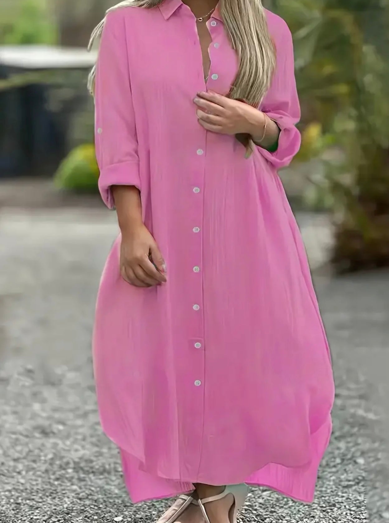 Peony Shirt Dress