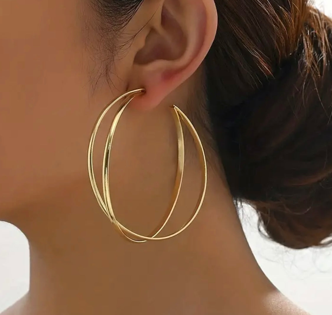 Double Hoops Large