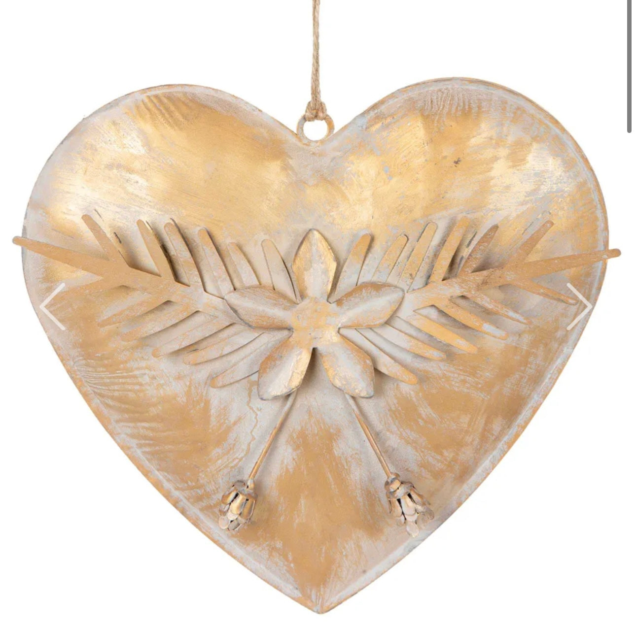 TIFF GILT HEARTS ANTIQUE GOLD