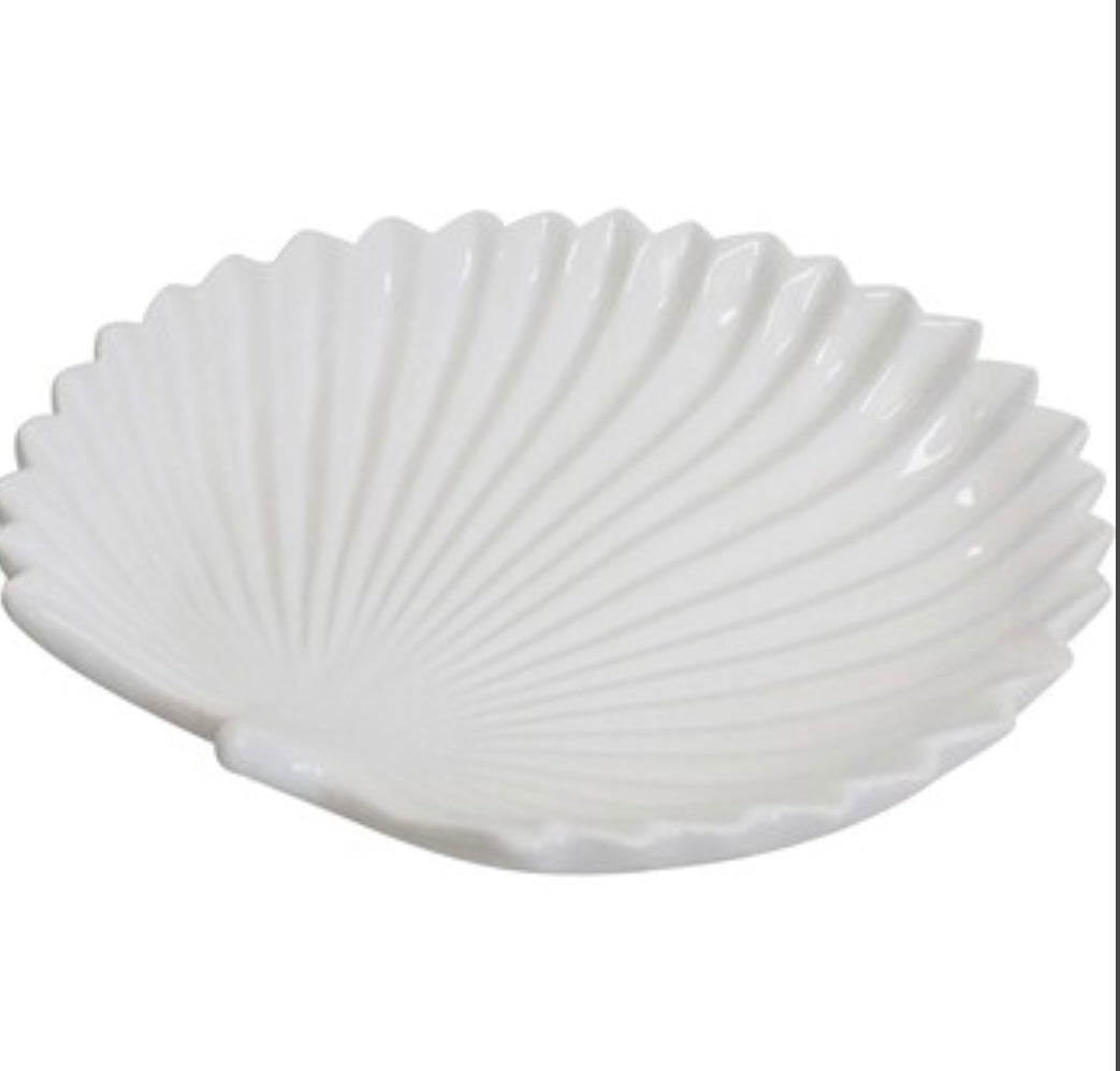 Palm Plate Sml White