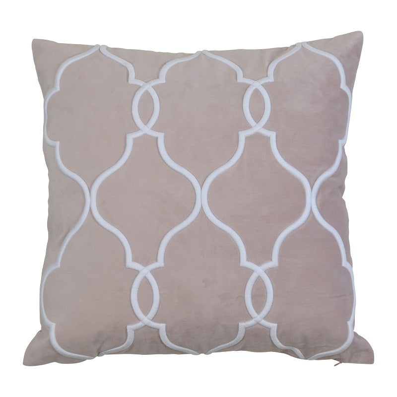 LAGUNA BEACH BLUSH VELVET CUSHION