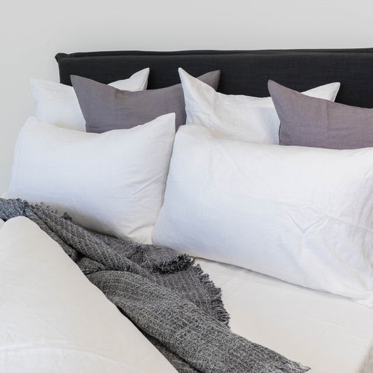LINEN SHEETS CRISP WHITE