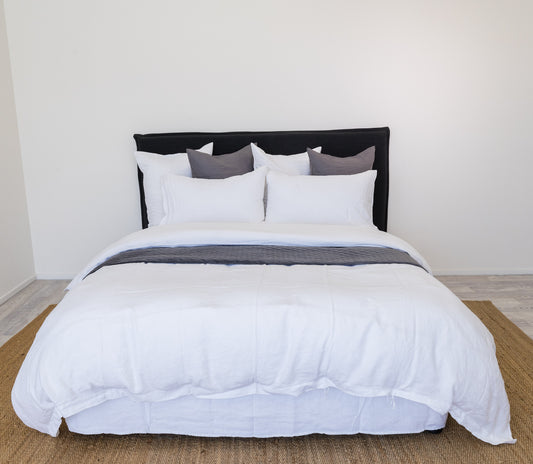 LINEN DOONA CRISP WHITE