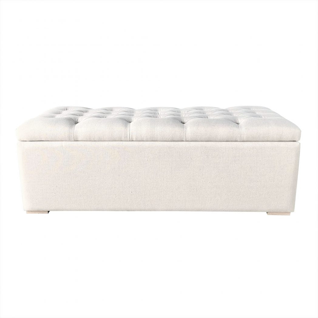Chelsea Tufted Fabric Trunk – Small