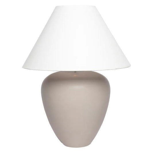 Picasso Table Lamp - Natural with White Shade