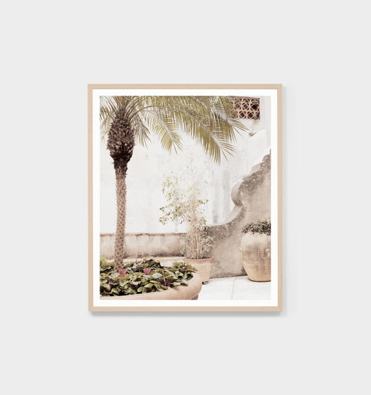 Italian Courtyard Print by Middle of Nowhere