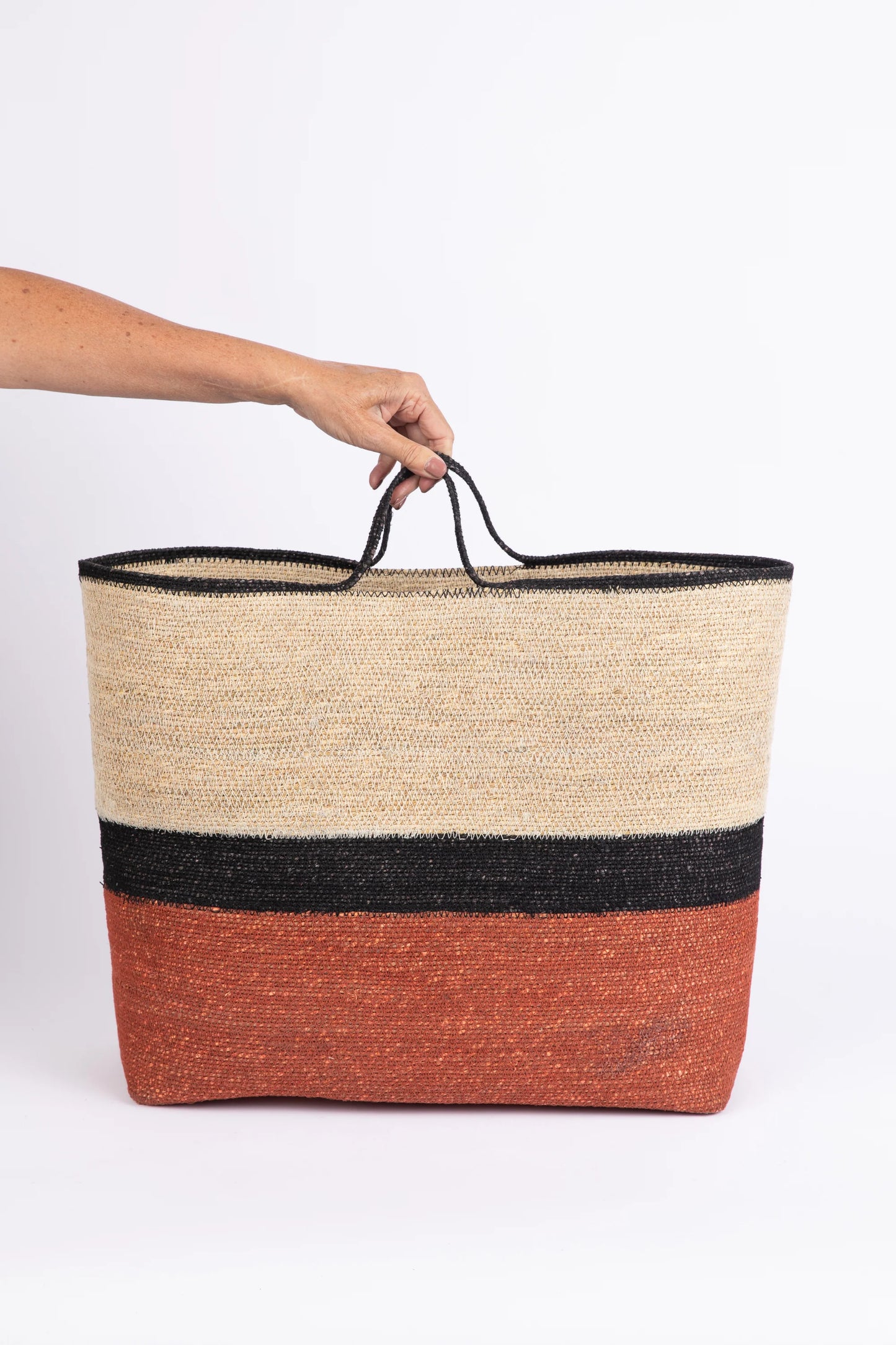 Chile Basket | Natural + Rust