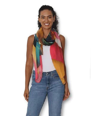 Artist Label Scarf - Abstract Flow