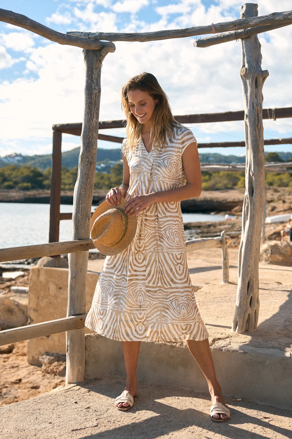 Arganzuela Dress - Sand - Tiinta & Bariloche