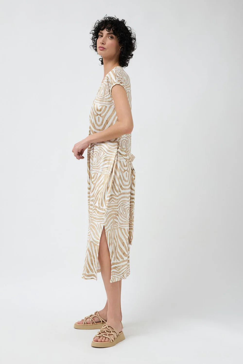 Arganzuela Dress - Sand - Tiinta & Bariloche