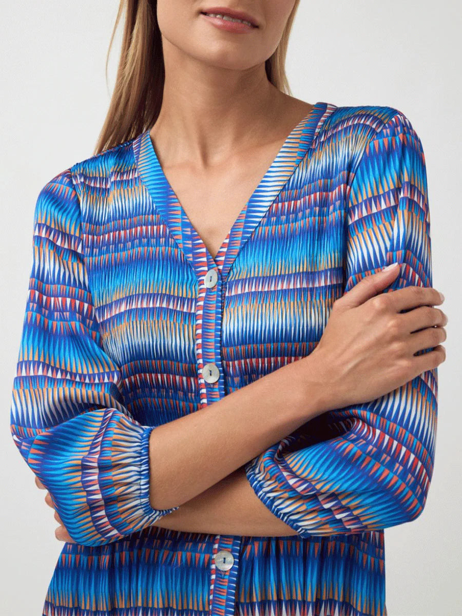 ENCANTO ROYAL BLUE BLOUSE - TINTA & BARILOCHE.