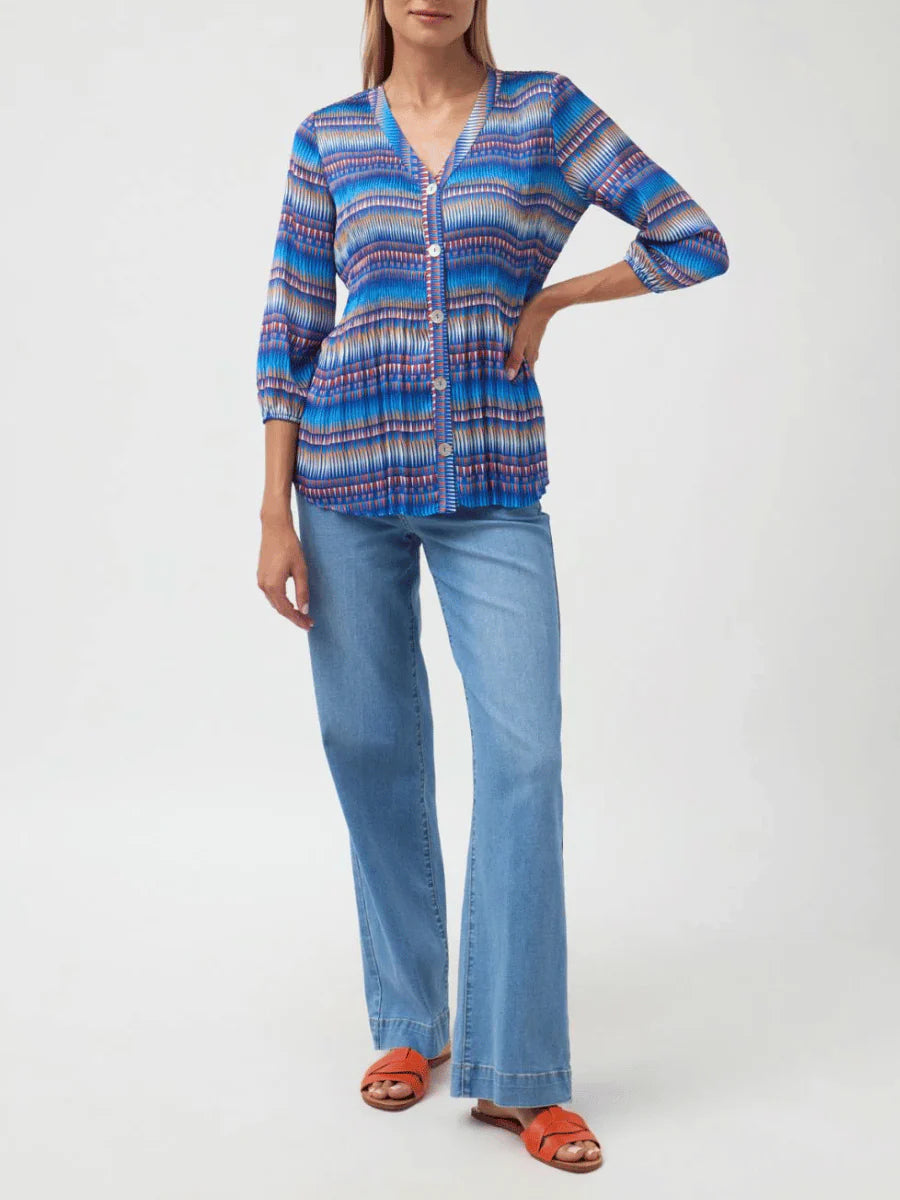 ENCANTO ROYAL BLUE BLOUSE - TINTA & BARILOCHE.