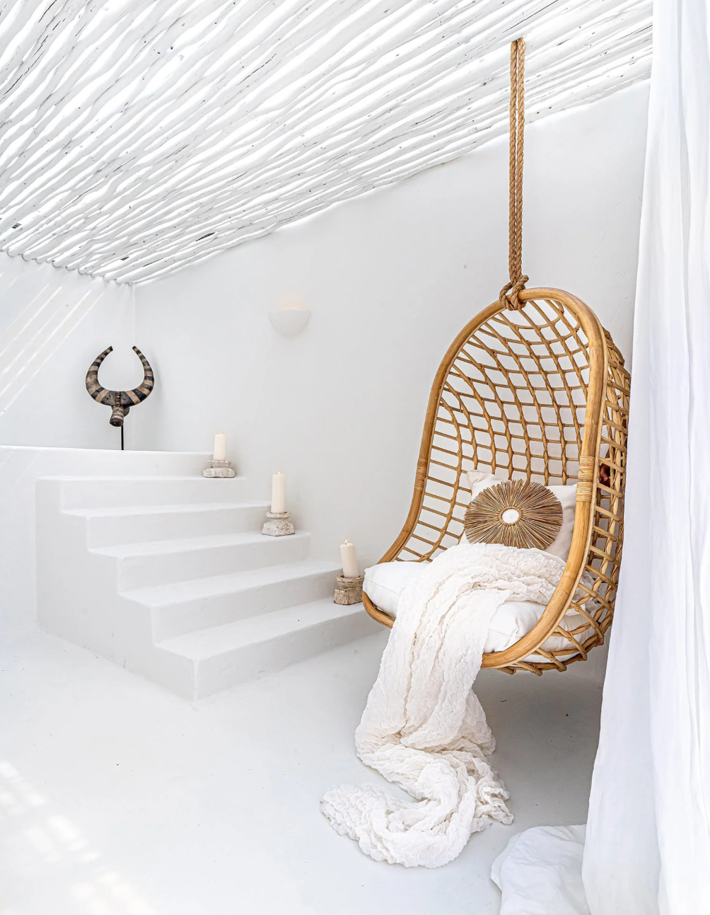 MAKEBA HANGING CHAIR | NATURAL