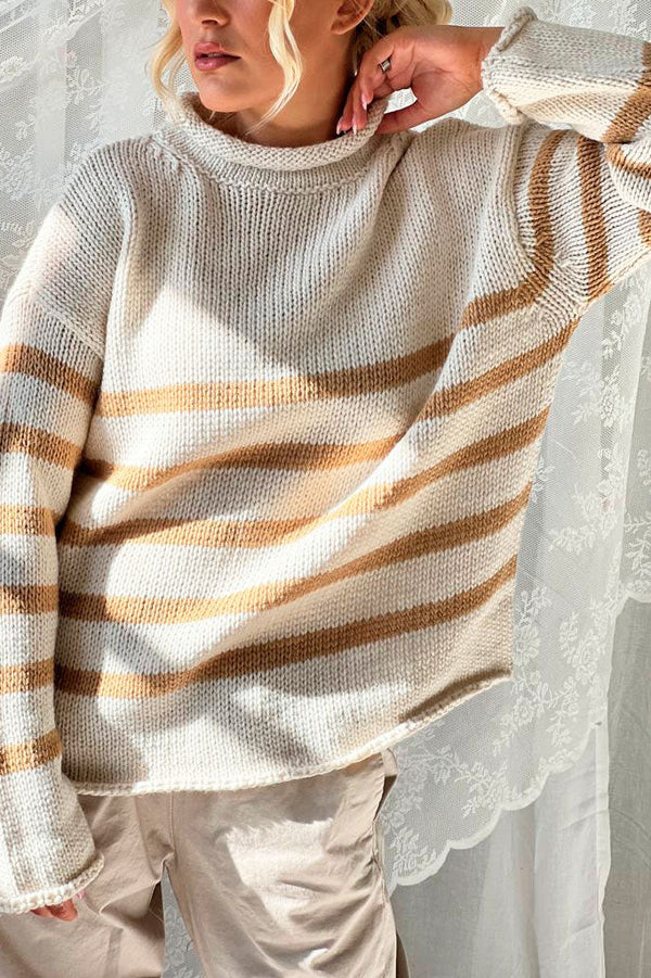NEW DAY KNIT, CARAMEL - BYPIAS